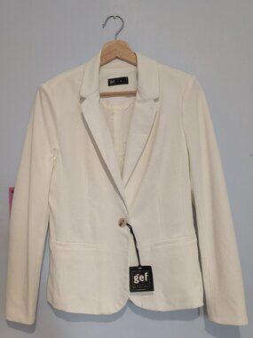 GEF France Lexhy Blazer, White, Size Small